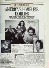 Better Homes & Gardens December 1988 Magazine Article: AMERICA'S HOMELESS FAMILIES