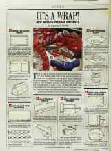 Better Homes & Gardens December 1988 Magazine Article: IT'S A WRAP!