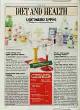 Better Homes & Gardens December 1988 Magazine Article: DIET AND HEALTH