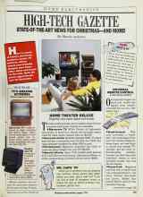 Better Homes & Gardens December 1988 Magazine Article: HIGH-TECH GAZETTE