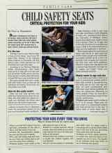 Better Homes & Gardens December 1988 Magazine Article: CHILD SAFETY SEATS