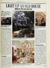 Better Homes & Gardens December 1988 Magazine Article: LIGHT UP AN OLD HOUSE
