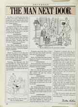 Better Homes & Gardens December 1988 Magazine Article: THE MAN NEXT DOOR