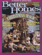 Better Homes & Gardens December 1988 Magazine Cover
