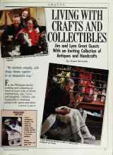 Better Homes & Gardens January 1989 Magazine Article: LIVING WITH CRAFTS AND COLLECTIBLES