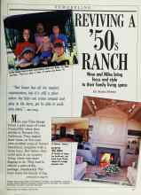 Better Homes & Gardens January 1989 Magazine Article: REVIVING A '50s RANCH