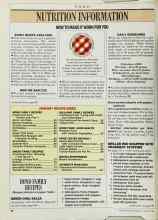 Better Homes & Gardens January 1989 Magazine Article: NUTRITION INFORMATION
