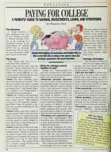 Better Homes & Gardens February 1989 Magazine Article: PAYING FOR COLLEGE
