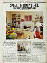Better Homes & Gardens February 1989 Magazine Article: SMALL IS BOUNTIFUL