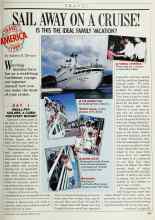 Better Homes & Gardens February 1989 Magazine Article: SAIL AWAY ON A CRUISE! IS THIS THE IDEAL FAMILY VACATION?