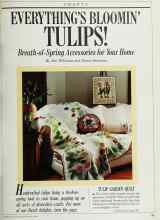 Better Homes & Gardens March 1989 Magazine Article: EVERYTHING'S BLOOMIN' TULIPS!
