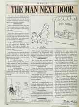 Better Homes & Gardens March 1989 Magazine Article: THE MAN NEXT DOOR