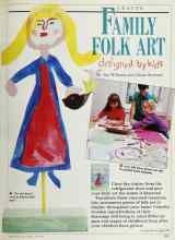 Better Homes & Gardens April 1989 Magazine Article: FAMILY FOLK ART