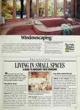 Better Homes & Gardens April 1989 Magazine Article: LIVING IN SMALL SPACES