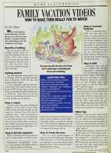 Better Homes & Gardens April 1989 Magazine Article: FAMILY VACATION VIDEOS