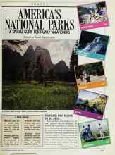 Better Homes & Gardens April 1989 Magazine Article: AMERICA'S NATIONAL PARKS