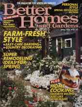 Better Homes & Gardens April 1989 Magazine Cover