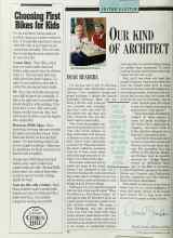 Better Homes & Gardens May 1989 Magazine Article: OUR KIND OF ARCHITECT