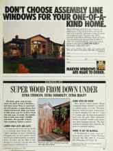 Better Homes & Gardens May 1989 Magazine Article: SUPER WOOD FROM DOWN UNDER