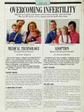 Better Homes & Gardens May 1989 Magazine Article: OVERCOMING INFERTILITY
