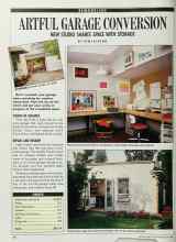 Better Homes & Gardens May 1989 Magazine Article: ARTFUL GARAGE CONVERSION