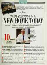 Better Homes & Gardens May 1989 Magazine Article: WHAT YOU WANT IN A NEW HOME TODAY