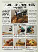 Better Homes & Gardens May 1989 Magazine Article: INSTALL A HARDWOOD FLOOR