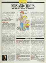 Better Homes & Gardens June 1989 Magazine Article: KIDS AND CHORES