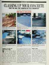 Better Homes & Gardens June 1989 Magazine Article: CLASSING UP YOUR CONCRETE