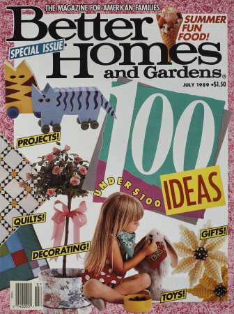Better Homes & Gardens July 1989 Magazine Cover