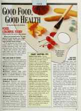 Better Homes & Gardens August 1989 Magazine Article: GOOD FOOD GOOD HEALTH