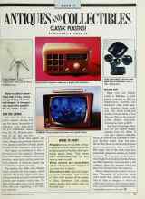 Better Homes & Gardens August 1989 Magazine Article: ANTIQUES AND COLLECTIBLES CLASSIC PLASTICS!