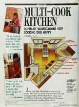 Better Homes & Gardens September 1989 Magazine Article: MULTI-COOK KITCHEN
