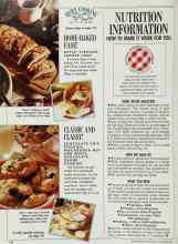 Better Homes & Gardens September 1989 Magazine Article: NUTRITION INFORMATION