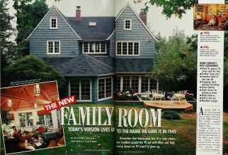 Better Homes & Gardens September 1989 Magazine Article: THE NEW FAMILY ROOM