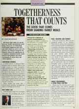 Better Homes & Gardens October 1989 Magazine Article: TOGETHERNESS THAT COUNTS