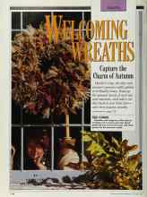 Better Homes & Gardens October 1989 Magazine Article: WELCOMING WREATHS