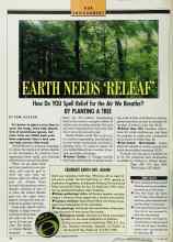 Better Homes & Gardens November 1989 Magazine Article: EARTH NEEDS 'RELEAF'