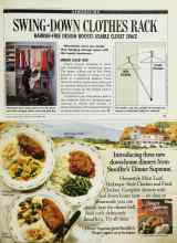 Better Homes & Gardens November 1989 Magazine Article: SWING-DOWN CLOTHES RACK