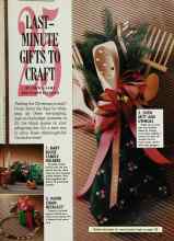 Better Homes & Gardens November 1989 Magazine Article: 25 LAST-MINUTE GIFTS TO CRAFT