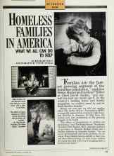 Better Homes & Gardens November 1989 Magazine Article: HOMELESS FAMILIES IN AMERICA