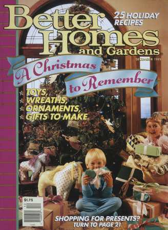 Better Homes & Gardens December 1989 Magazine Cover