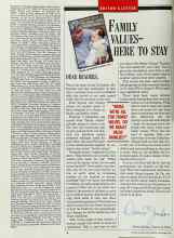 Better Homes & Gardens December 1989 Magazine Article: FAMILY VALUES--HERE TO STAY