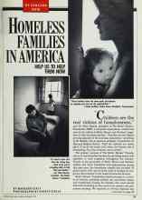 Better Homes & Gardens December 1989 Magazine Article: HOMELESS FAMILIES IN AMERICA