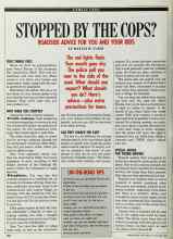 Better Homes & Gardens December 1989 Magazine Article: STOPPED BY THE COPS?