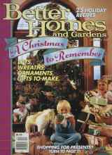 Better Homes & Gardens December 1989 Magazine Cover