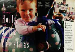 Better Homes & Gardens December 1989 Magazine Article: A Bursting Holly with Jolly Whimsical Christmas Charm