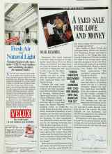 Better Homes & Gardens January 1990 Magazine Article: A YARD SALE FOR LOVE AND MONEY