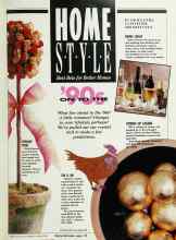 Better Homes & Gardens January 1990 Magazine Article: HOME STYLE