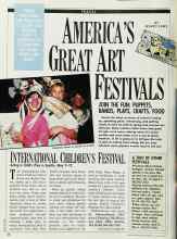 Better Homes & Gardens January 1990 Magazine Article: INTERNATIONAL CHILDREN'S FESTIVAL